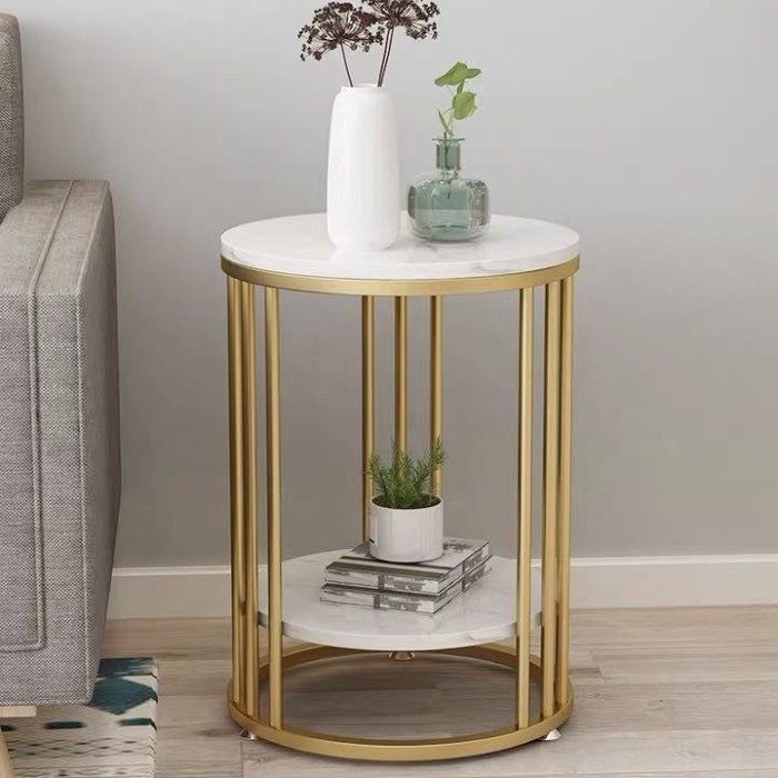 TOP Meja Kecil Motif Marmer Gaya Nordic Modern Untuk Ruang Tamu K