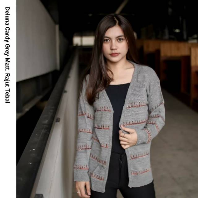 SWEATER RAJUT WANITA ( DELUNA CARDY )