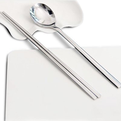 Sujeo Premium Set Korea Chopstick & Spoon Korean Sendok Sumpit Makan