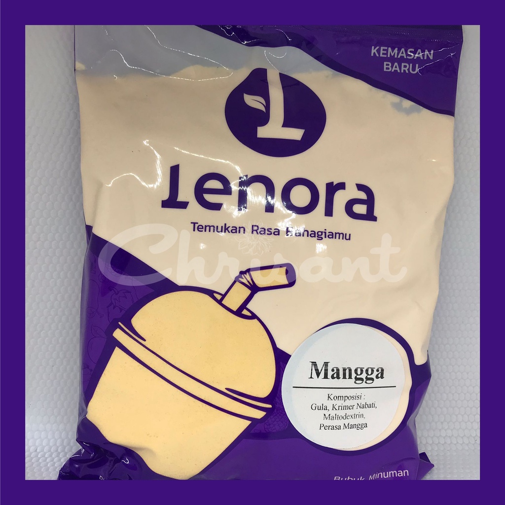 

Lenora Mangga 1kg/ bubuk minuman / bubuk pop ice / bubuk milkshake/ minuman kekinian