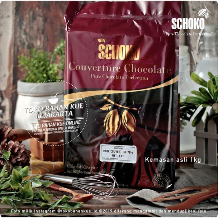

Schoko Couverture Dark 72% 1Kg Chocolate Baking Coklat Cokelat Cocoa