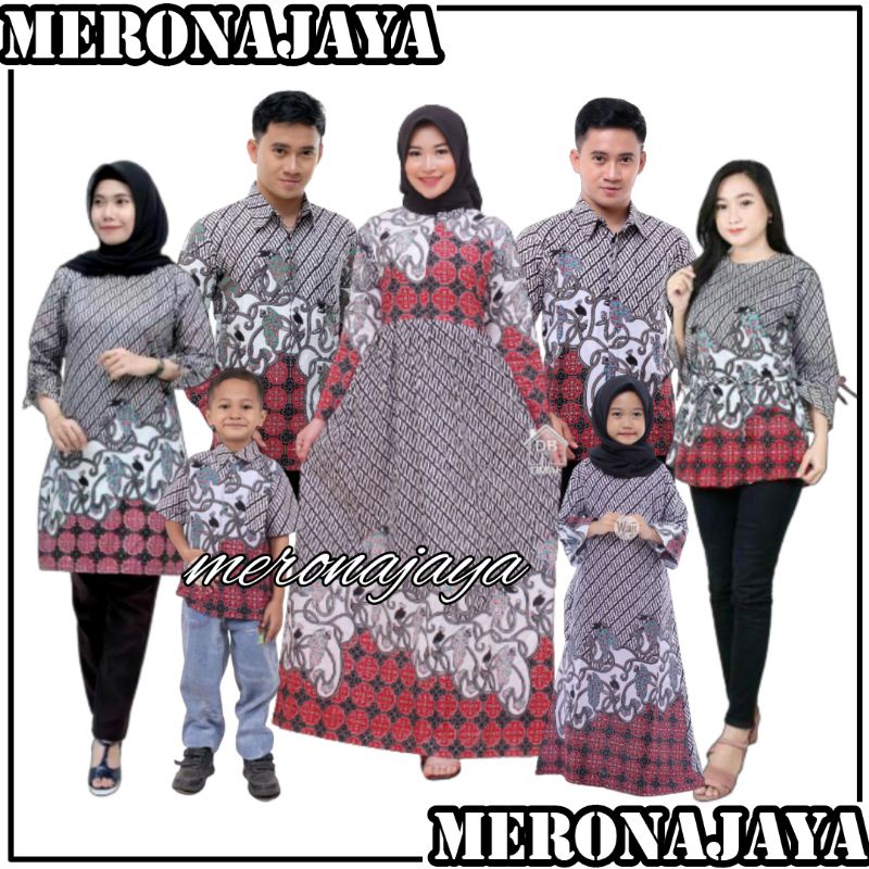 MERONAJAYA - Seragam Batik Couple Harga Satuan M L XL XXL STANDAR JUMBO