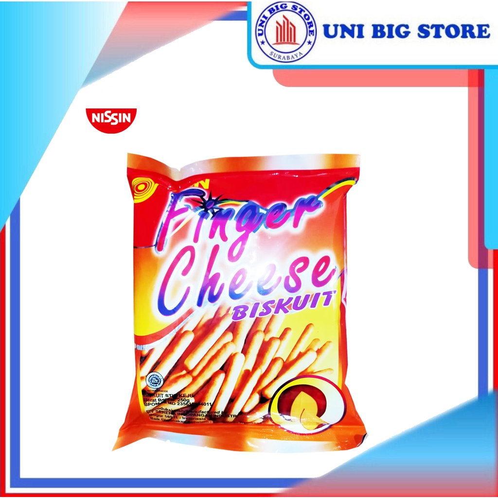 

Nissin Finger Cheese Biscuit 250 gr Biskuit Stik Keju