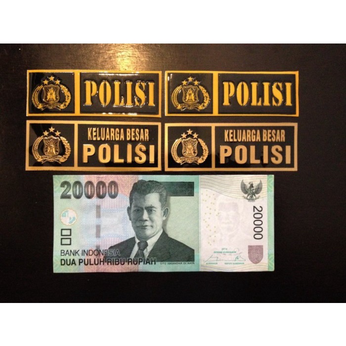 PS✨ Stiker Sticker Plat Nomor POLISI untuk Mobil Motor