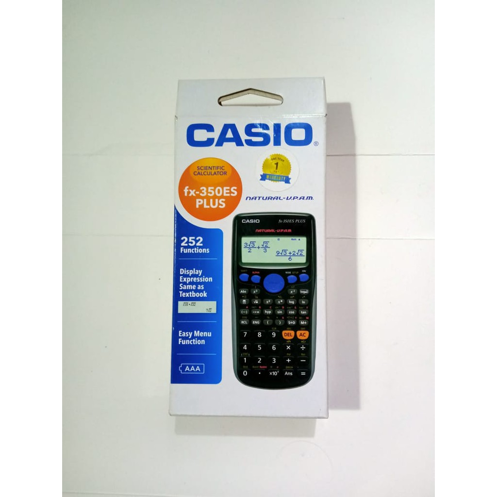 

Casio FX 350 ES PLUS Scientific Calculator Kalkulator Sekolah Kuliah