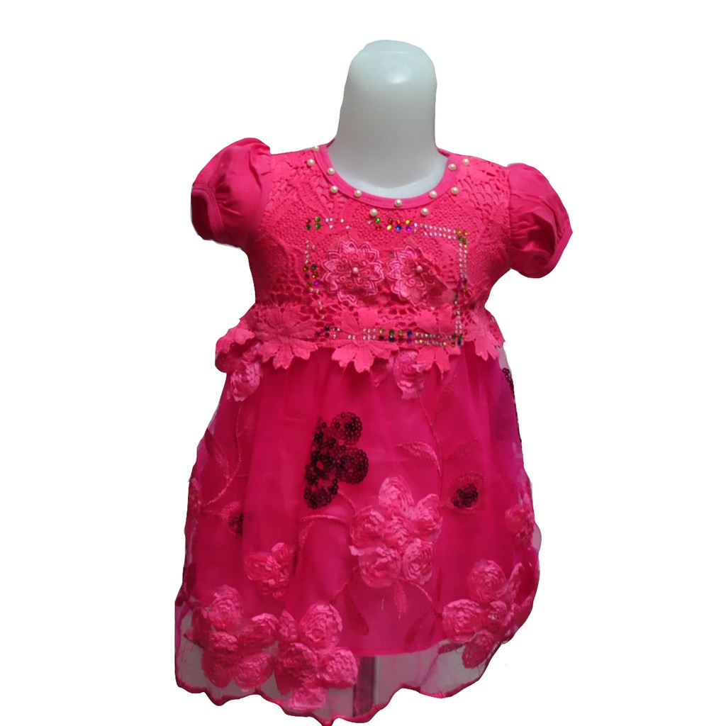 Grace Dress Anak Perempuan Import Branded Murah Gaun Pesta Anak Import Dress Anak Merah