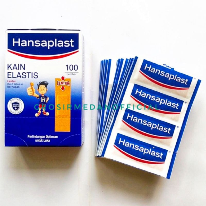 HANSAPLAST KAIN ELASTIS STANDAR ISI 100S - PLESTER LUKA SERBA GUNA