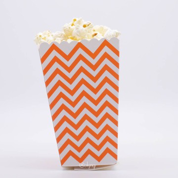 

Popcorn Box - Chevron Orange