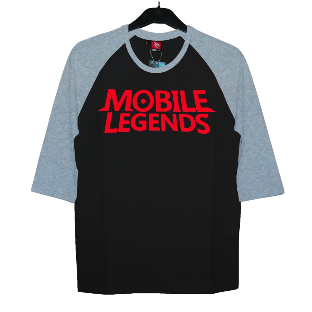 Kaos Reglan 3/4 Dewasa MOBILE LEGEND - Baju Pria Wanita Raglan Gaming Kaos Hobi Game Keren Bludru Pr