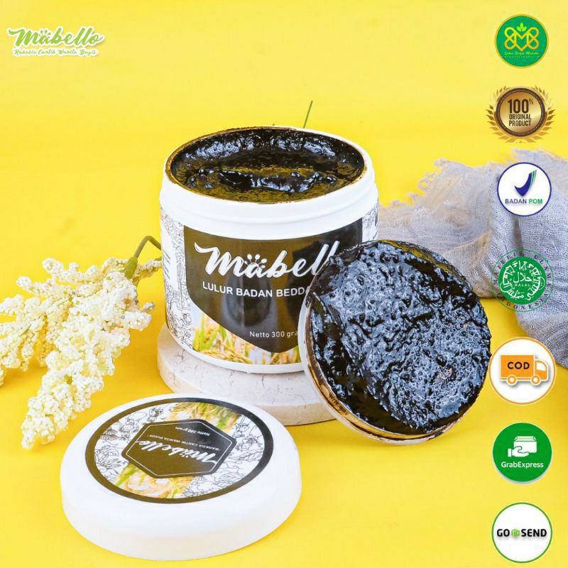 Mabello lulur bedda lotong 300gr - lulur bedak lotong mabello full size