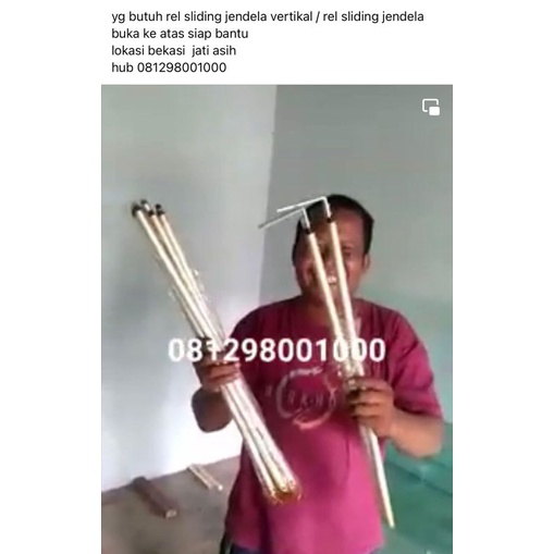 rel jendela sliding vertical.uk65cm //engsel jendela vertical//hardware jendela vertical aluminium k
