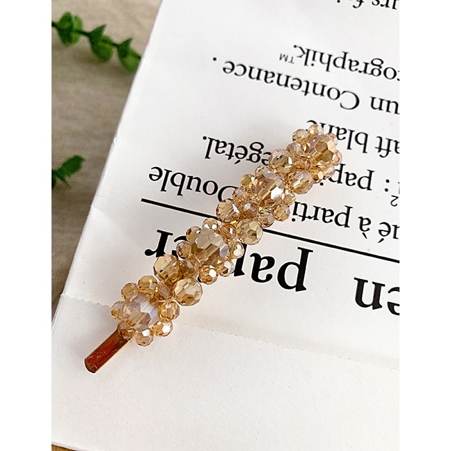 LRC Jepit Rambut Fashion Alloy Resin Transparent Bead Hair Clip F55568X