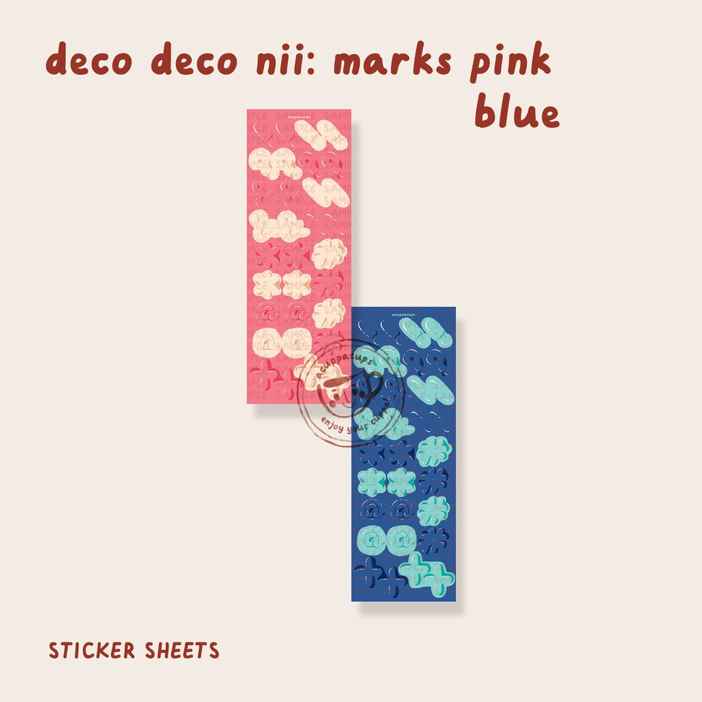 

Deco Deco Nii Marks Punctuation Journaling Polco Sticker Sheets | acuppacups