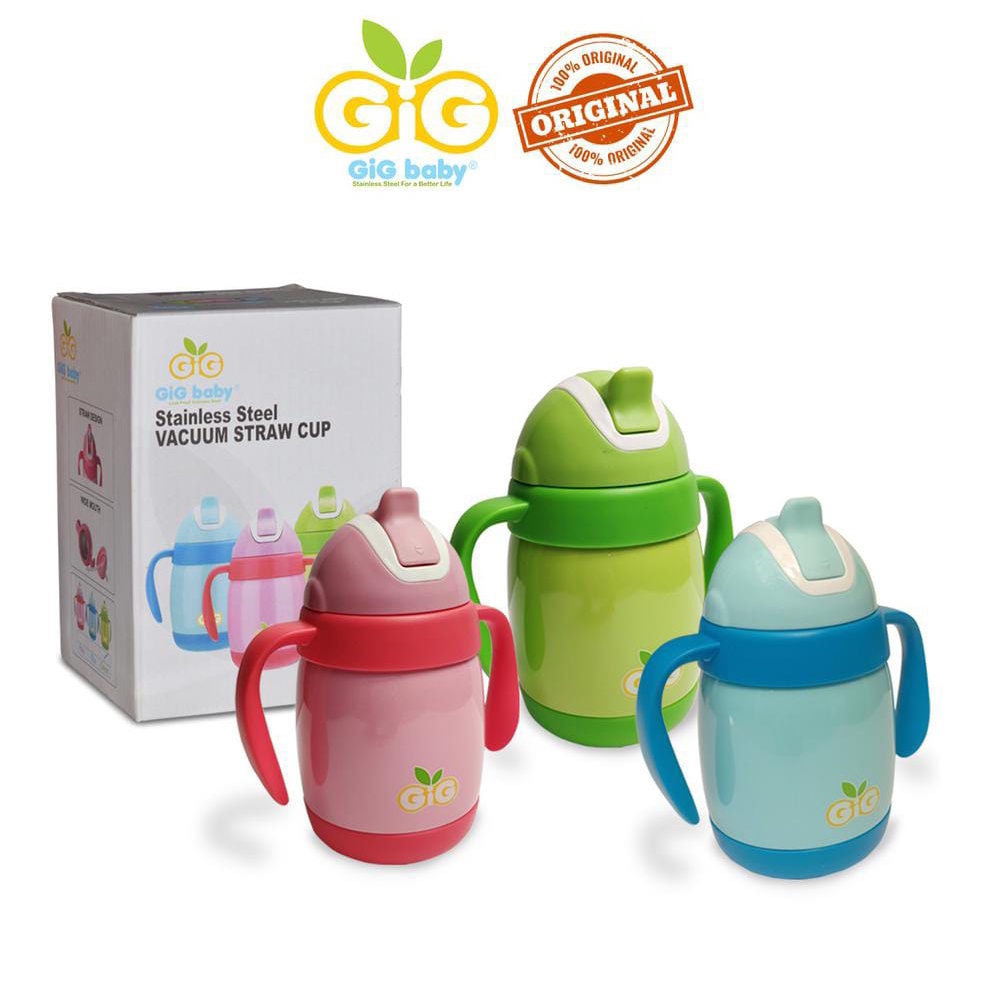 Gig Baby Vacuum Kids Straw Bottle 220ml