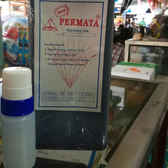 

☊ Tinta permanen literan untuk karung merk Permata - Merah ❀