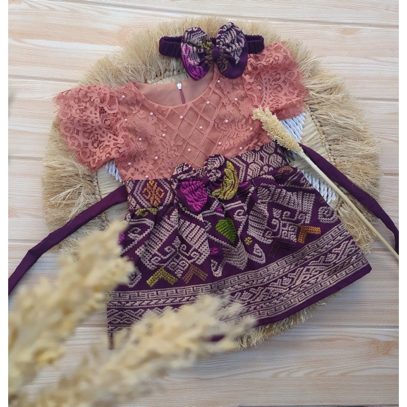 kebaya dress songket anak