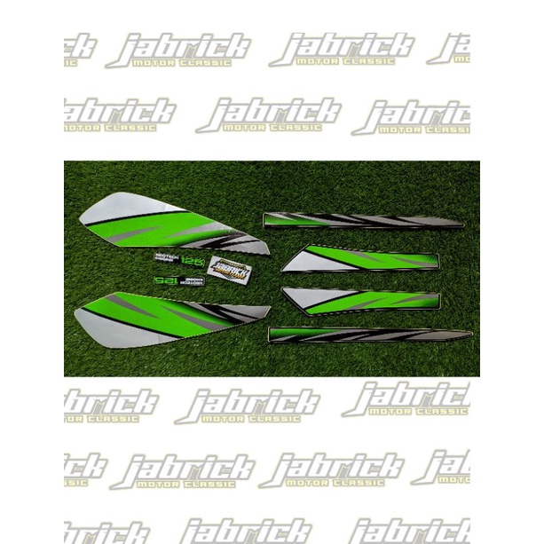 Striping Stiker Lis Honda GL MAX 1996 HIJAU SILVER