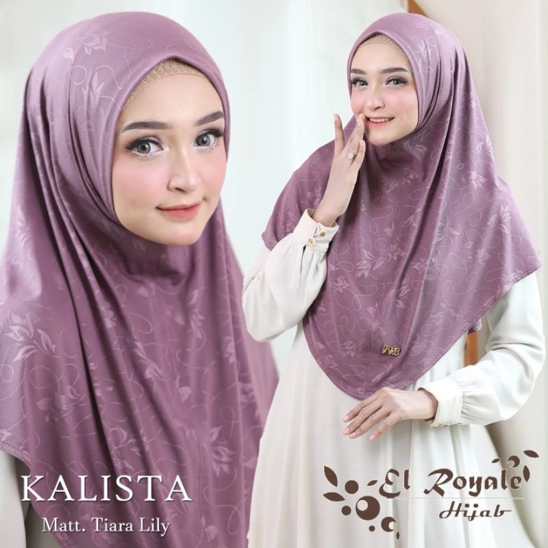 Jilbab Bergo Instan KALISTA Mini Oval Ori El Royale