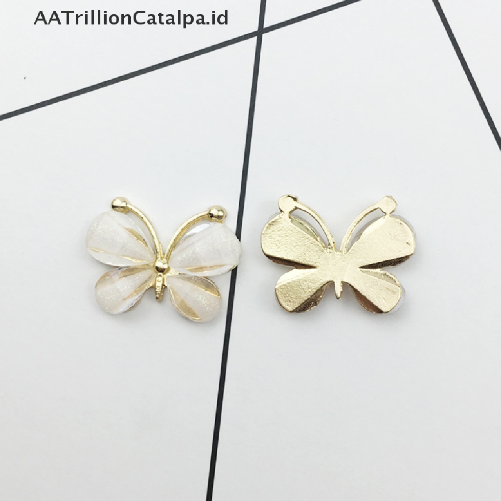 10pcs / set Kerajinan Butterfly flatback Bahan resin Untuk Dekorasi Pernikahan