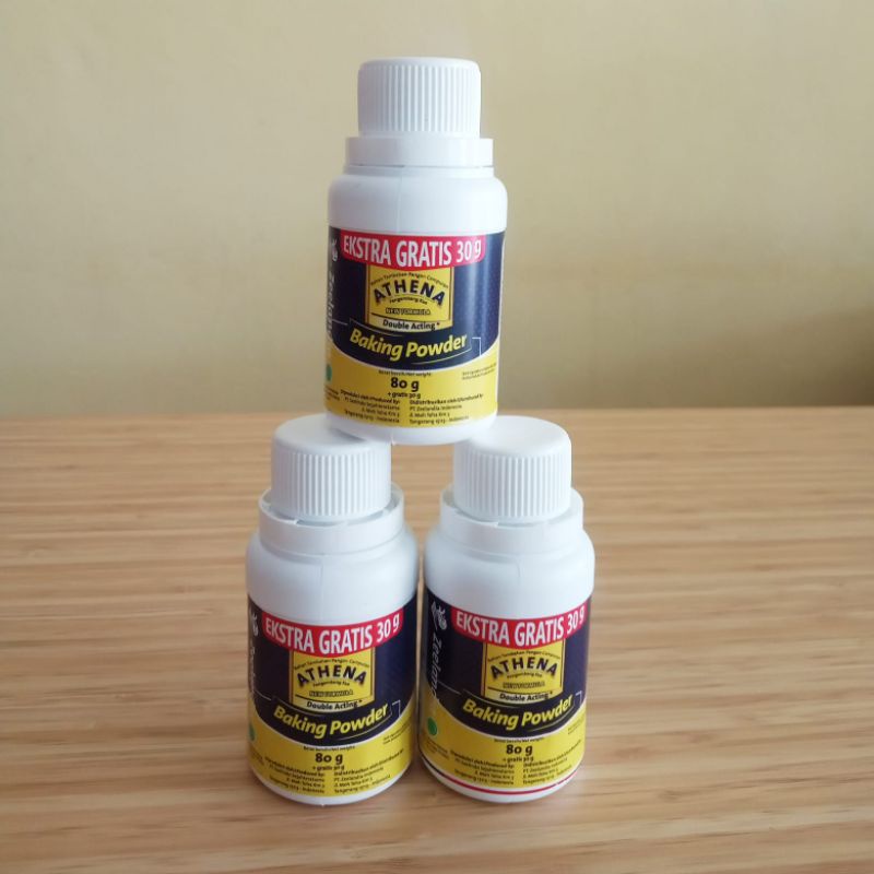 

READY STOCK] BAKING POWDER ATHENA 80GR EXTRA 30GR