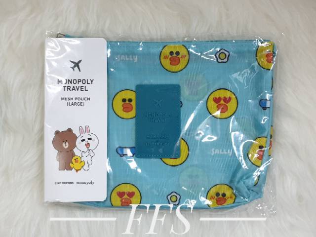 LINE FRIENDS Travel Mesh Pocket Pouch by Monopoly