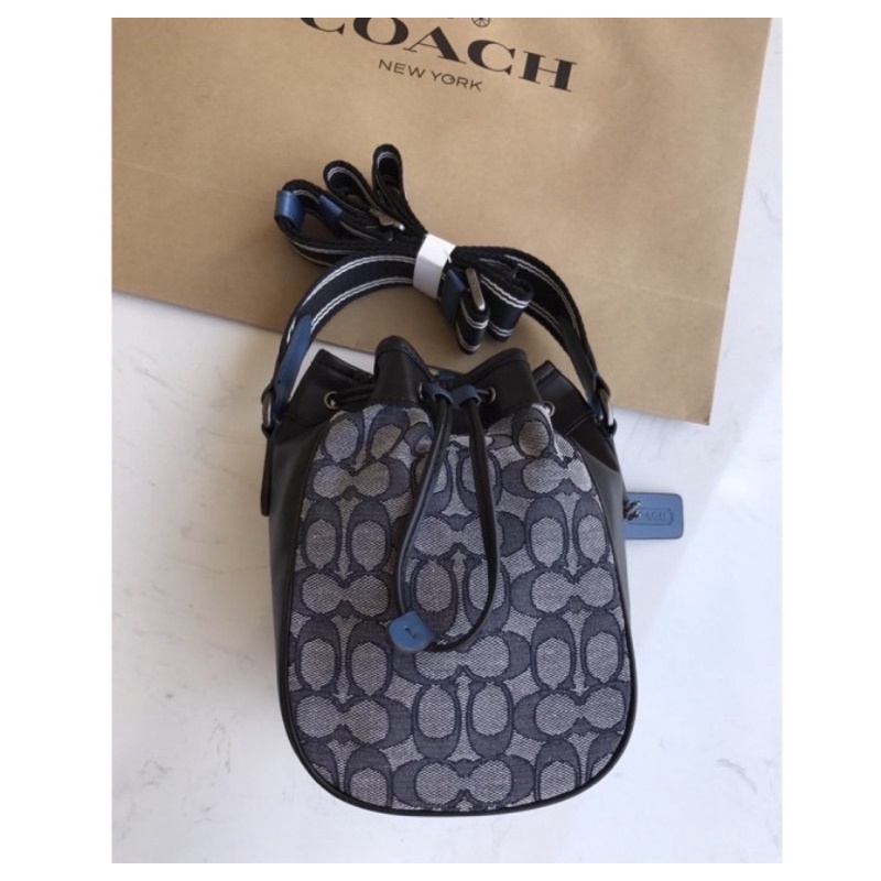 Coach Drawstring Marble Bag In Signature Jacquard (C3782)