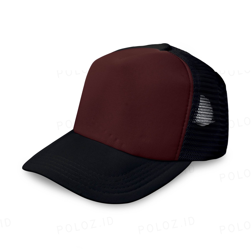 TOPI ANAK NAMA TOI NAMA ANAK TOPI BORDIR NAMA ANAK LUCU TOPI FREE NAMA TOPI CUSTOM TOPI TRUCKER ANAK TOPI JARING NAMA ANAK-HITAM MAROON