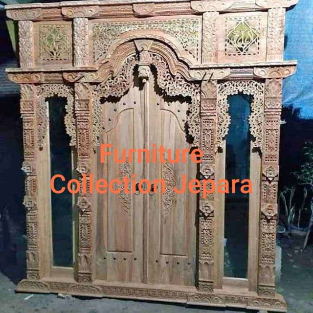 Gebyok pintu modern ukir !TERMURAH! FCJ