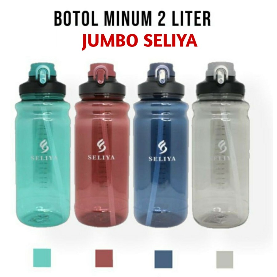 Botol Air Minum Seliya Jumbo Ukuran 2 Liter 7199 BPA Free