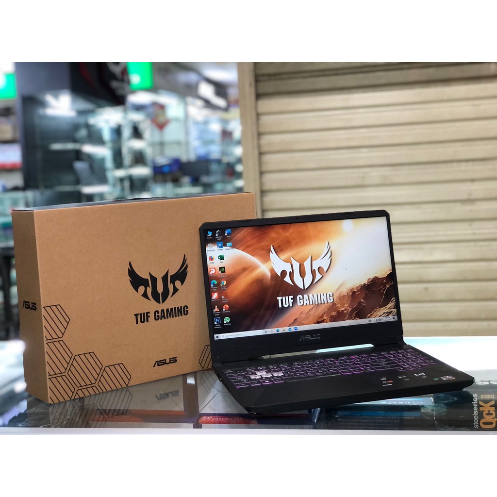 Laptop Leptop Laptop  Gaming Desain TUF GAMING AMD RYZEN 7 GTX 1650 Ram 8 gb Ssd 512 gb Vga Nvidia Geforce GTX 1650 4 gb Garansi Rasmi Panjang sampai 2023i