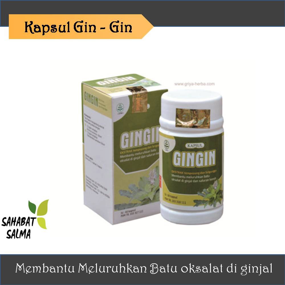 

Kapsul Herbal GINGIN Obat Herbal Penghancur Batu Ginjal griya herba