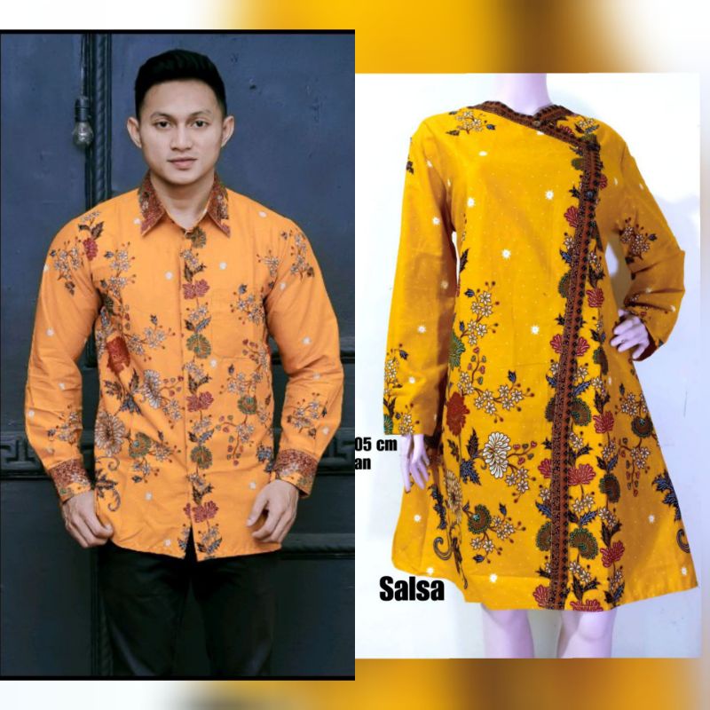 COUPLE BATIK SALSA TUNIK KEMEJA BATIK MODERN