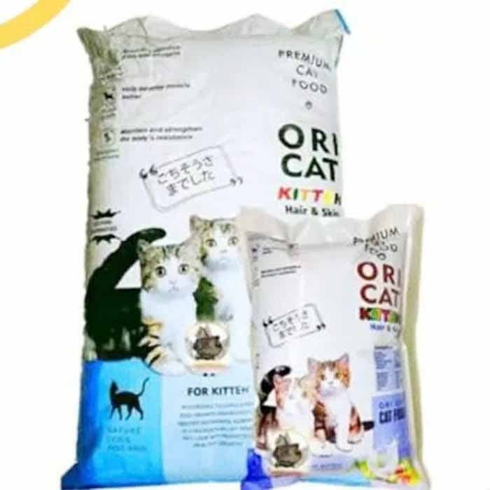 Makanan kucing Oricat Hair n Skin Kitten fresh pack 500gram