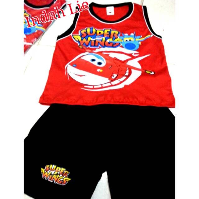Setelan singlet super Wings