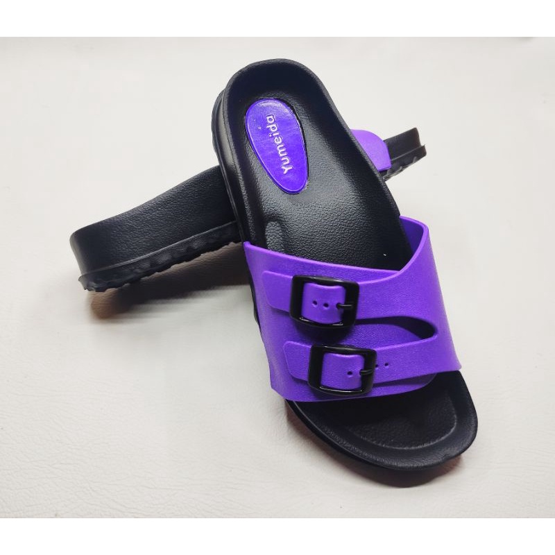 YUMAIDA - SANDAL YUMAIDA 20083L SELOP BAN 2 WANITA / SANDAL SLIP ON TERLARIS / SANDAL CASUAL WANITA / SANDAL KARET / SANDAL KEKINIAN /FASHION WANITA DEWASA / SANDAL CANTIK / SANDAL RUMAH /SANDAL YUMAIDA IMPORT