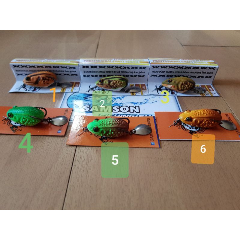 soft froggy gama gamma lure 3d frog lures 3,8 cm 3.8 berat 5 gr gram