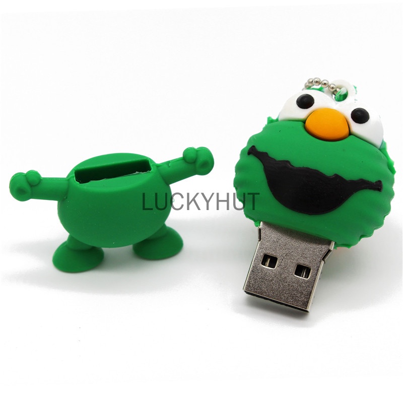 Pendrive 2TB Boneka Sesame Street 1GB 8GB 16GB 32GB 64GB Pendrive 1TB 128GB Untuk Hadiah