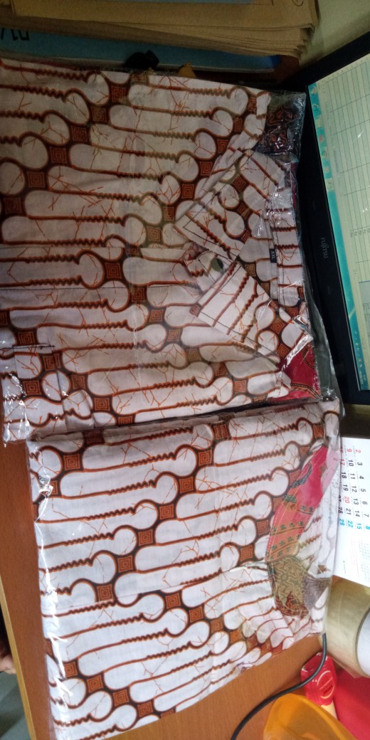 Batik Couple Keluarga Sania Ruffle Ori Ndoro Jowi Dnt Motif Songket Putih Terkomplit Termurah