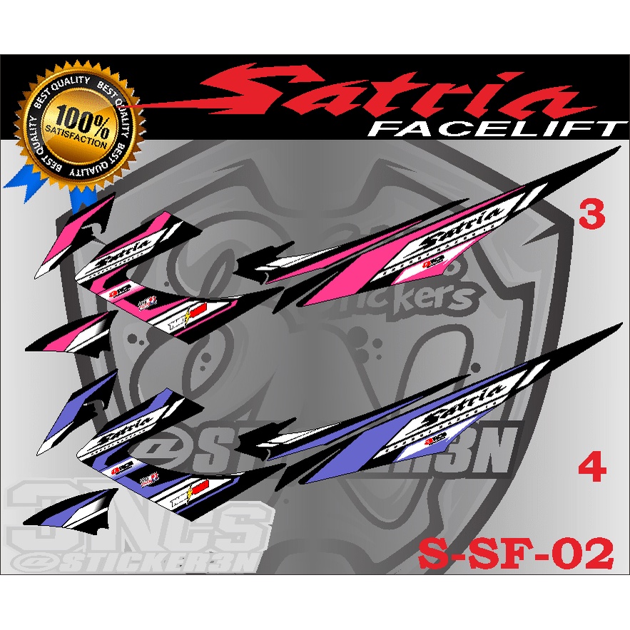 Stripping satria fu, stripping variasi satria fu, sticker variasi fu semi fullbodi