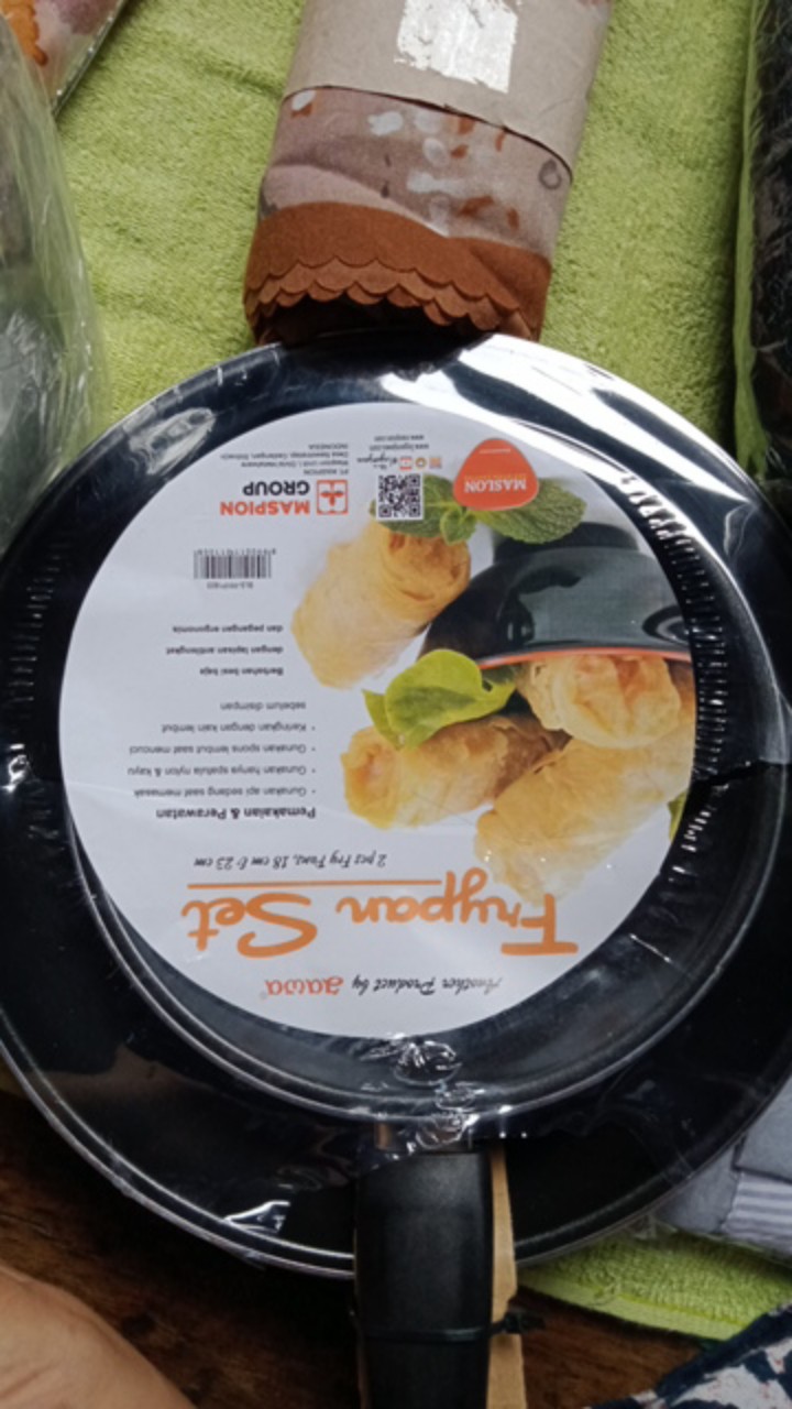 [ Cod ]  Frypan Teflon Maspion 2 Pcs Fry Pan Set Non Stick Teplon Wajan Anti Lengketmaspion Double F