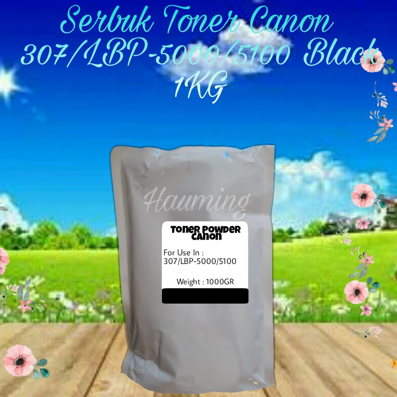 Serbuk Toner Canon CRG-107 307 707 CRG307 CRG707 LBP-5000 5100 LBP5000 LBP5100 Black 1kg