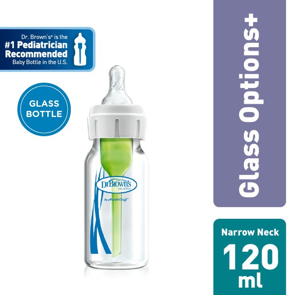 DR.BROWNS GLASS NARROW OPTIONS+ BOTTLE ROOSTER DECO 4OZ/120ML