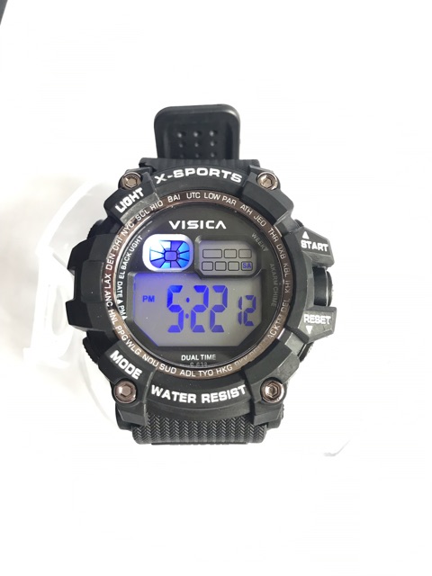 Jam tangan sporty digital fashion watch visica anti air diameter besar