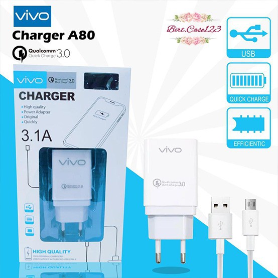 BM048 A80 Cashan Cashan VIVO 3Amper QUALCOM micro fast Charging Anti meledak Y83 V7 V5 V9 Y53 V11 BC3871