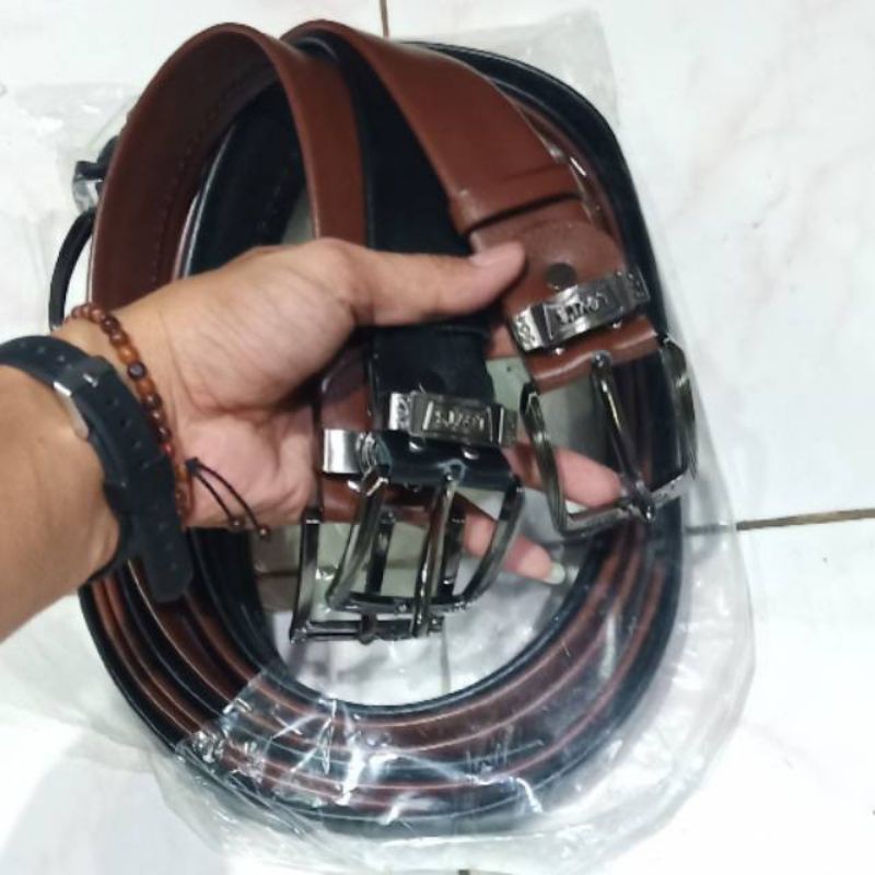 IKAT PINGGANG ASLI KULIT RESLETING / SABUK KULIT RESLETING