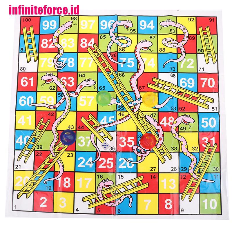 Snake ladder educational kids children toys family interesting board game gifts