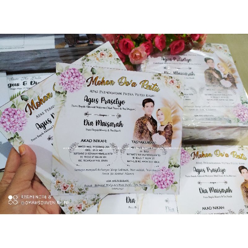 

Slamir / tutup berkat custom ukuran 15*15 cm minimal order 100 lembar