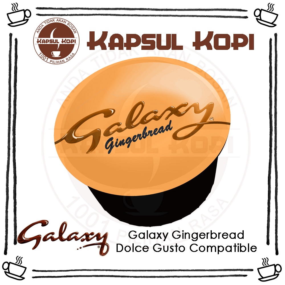 

Ecer Galaxy Gingerbread Hot Chocolate Kapsul Kopi Nescafe Dolce Gusto Compatible