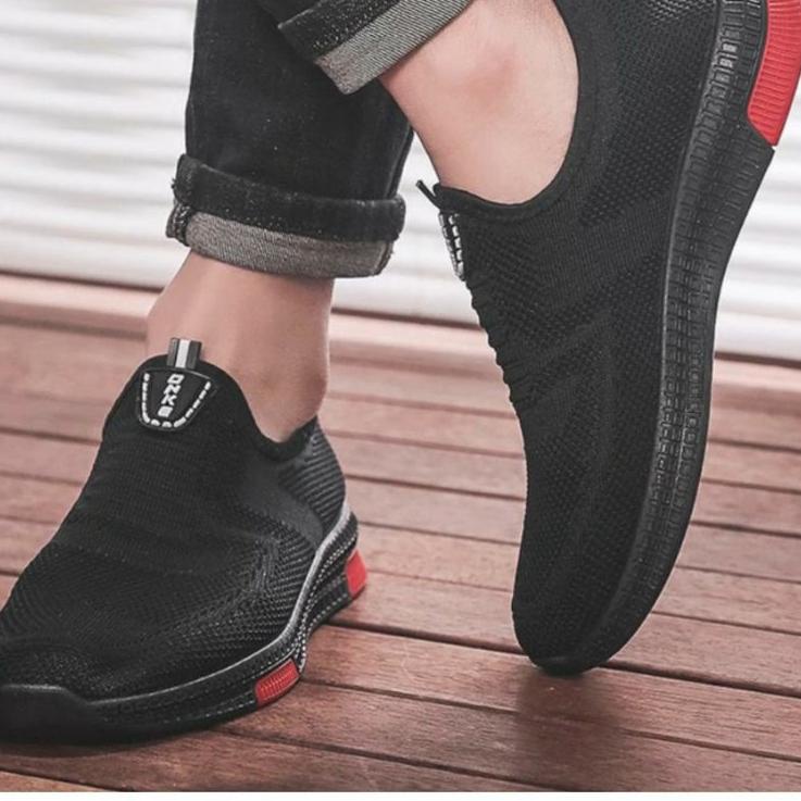 Hemat Belanja HANN07-Sepatu Sneakers Slip On Pria/Wanita Terbaru DNKE Simple Tanpa Tali COD