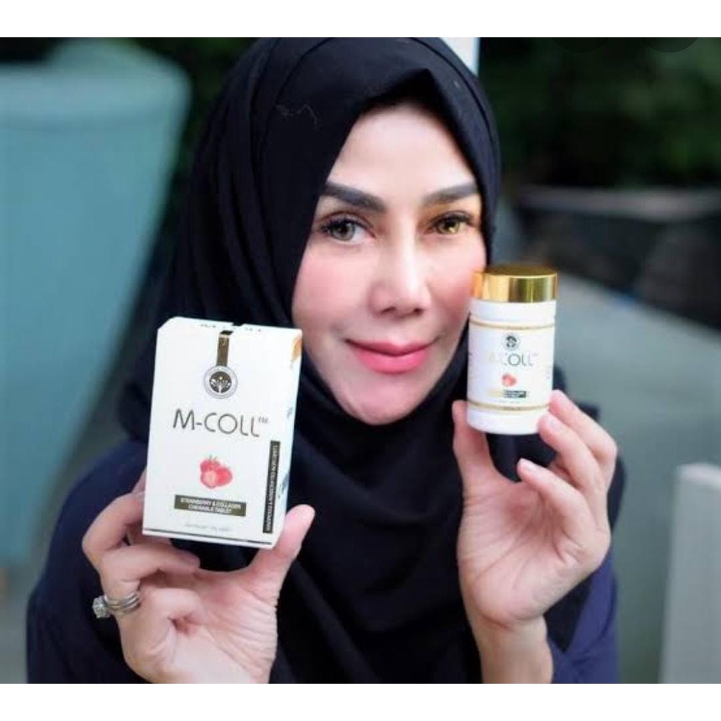 M-Coll Isi 60 Butir 100% Asli & Terjamin keaslian dengan Scan Barcode. M-COll Permen Kolagen Kecanti